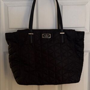 Kate Spade Black Quilted Tote